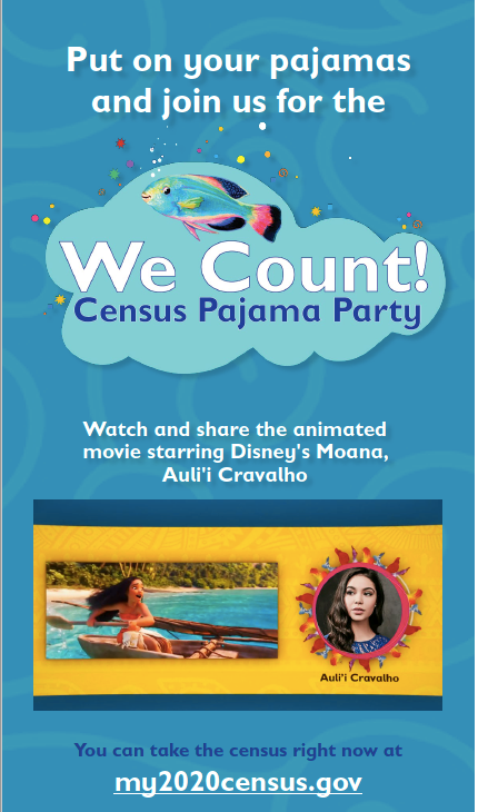WE COUNT! is providing three programs to support your Census work in the next weeks